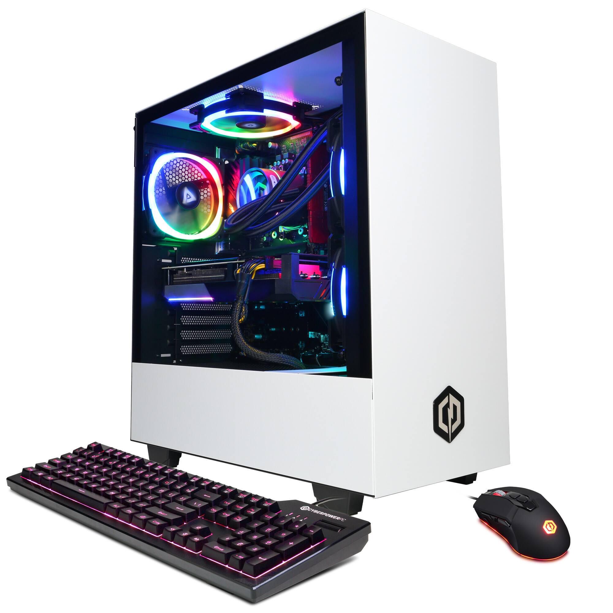 Front. CyberPowerPC - Gamer Supreme Gaming  Desktop - AMD Ryzen 9 7900X -   32GB Memory -  NVIDIA GeForce RTX 4080 16GB - 2TB HDD + 1TB SSD - White.