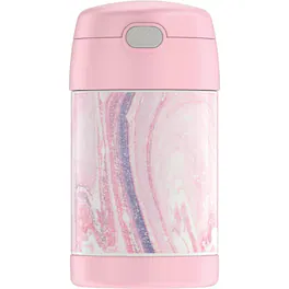 Thermos - 16 oz. Kid's Funtainer Stainless Steel Insulated Food Jar - Marble - Pink