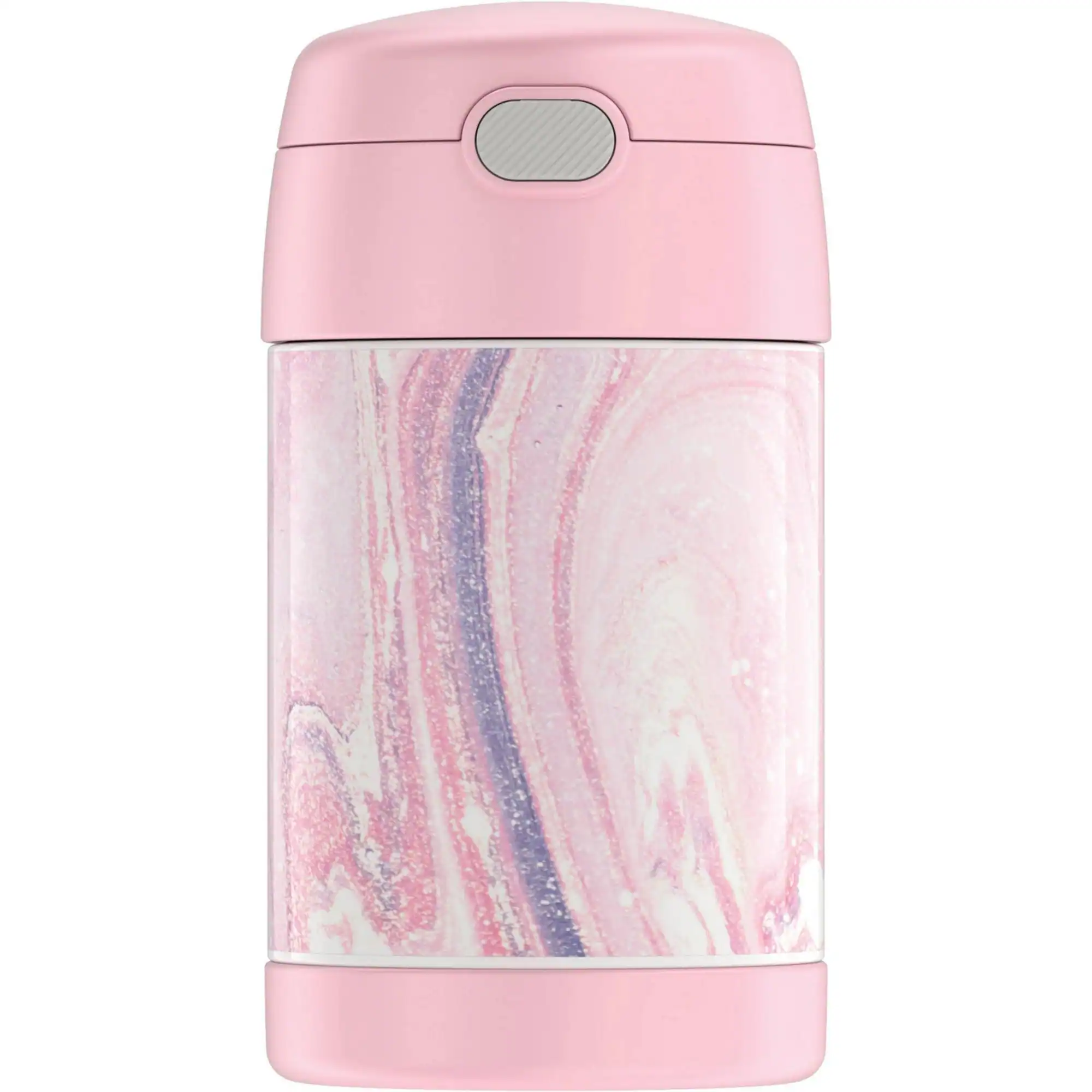 Thermos - 16 oz. Kid's Funtainer Stainless Steel Insulated Food Jar - Marble - Pink