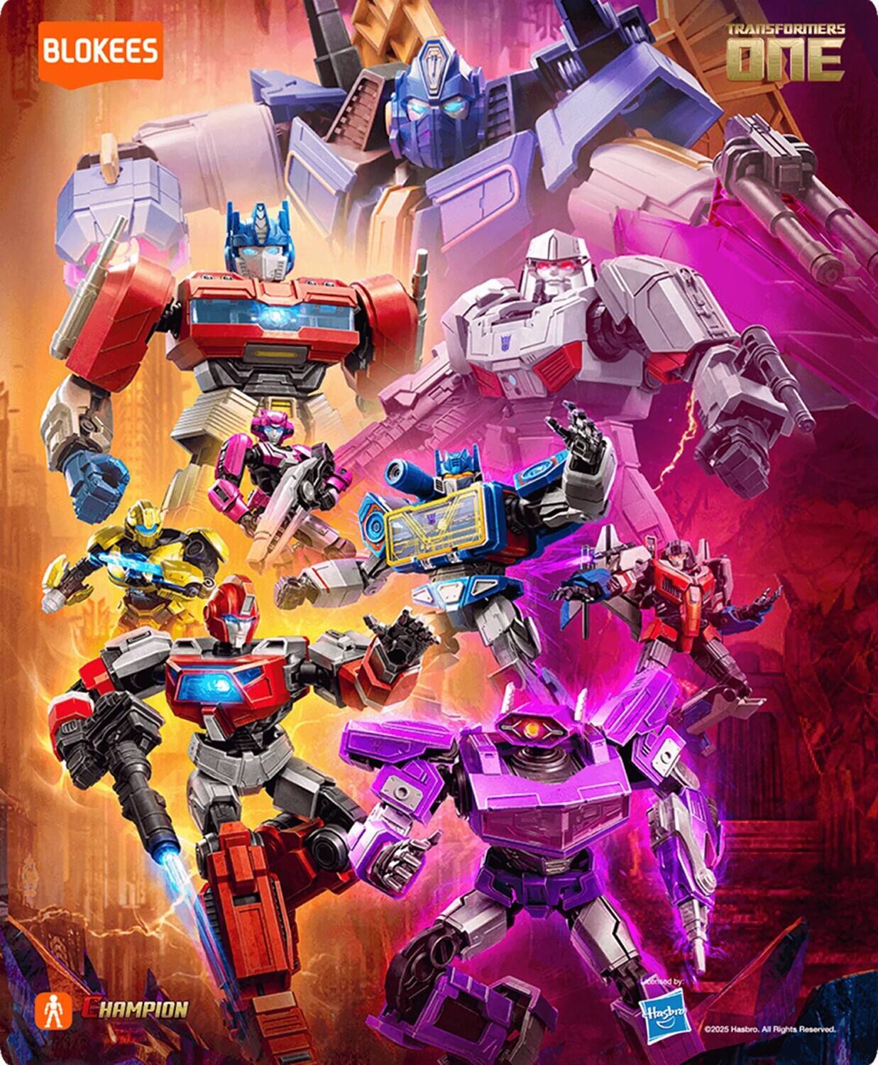 BLOKEES TRANSFORMERS ONE CHAMPION  
by Hasbro  
©2025 Hasbro. All Rights Reserved.