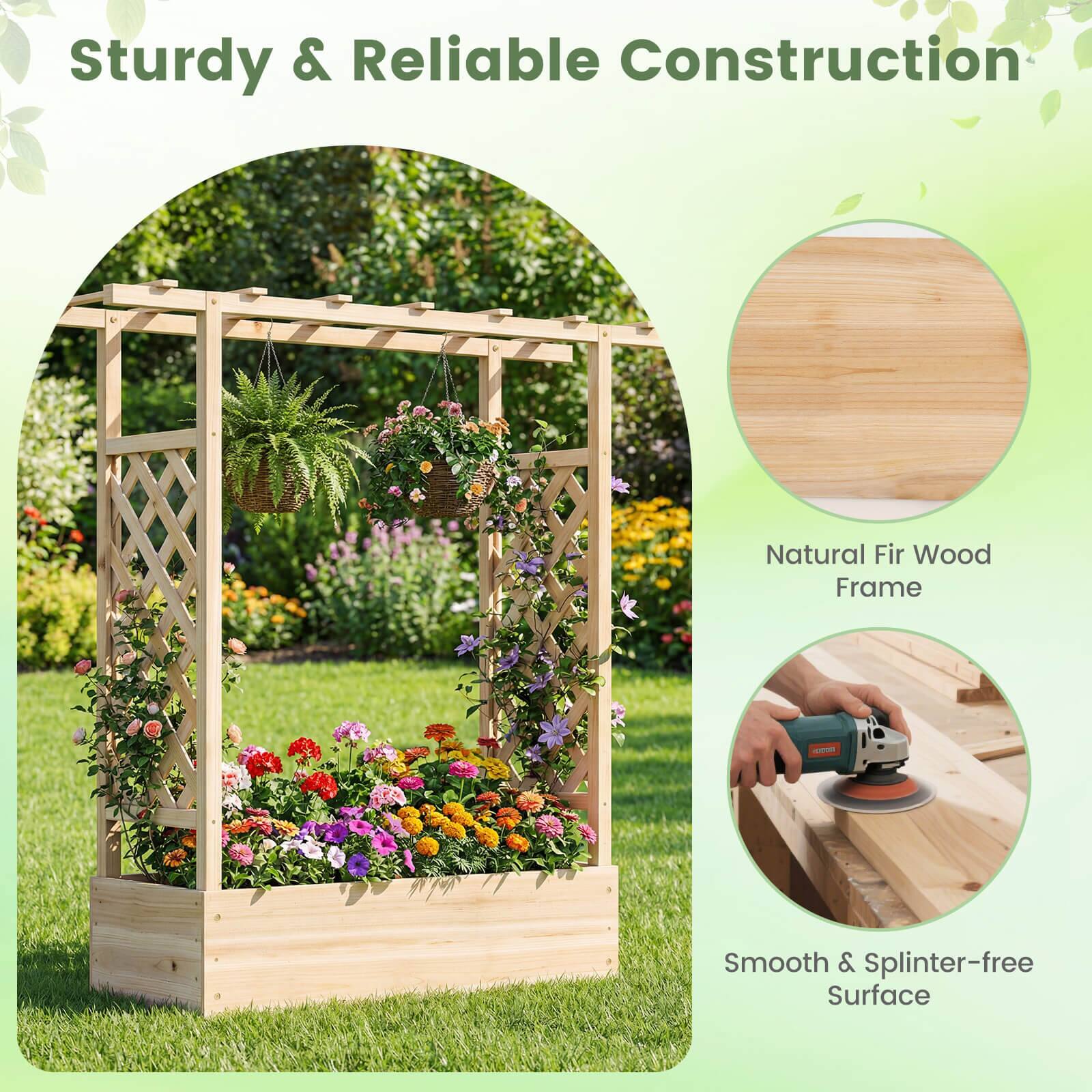 Sturdy & Reliable Construction  
Natural Fir Wood Frame  
Smooth & Splinter-free Surface