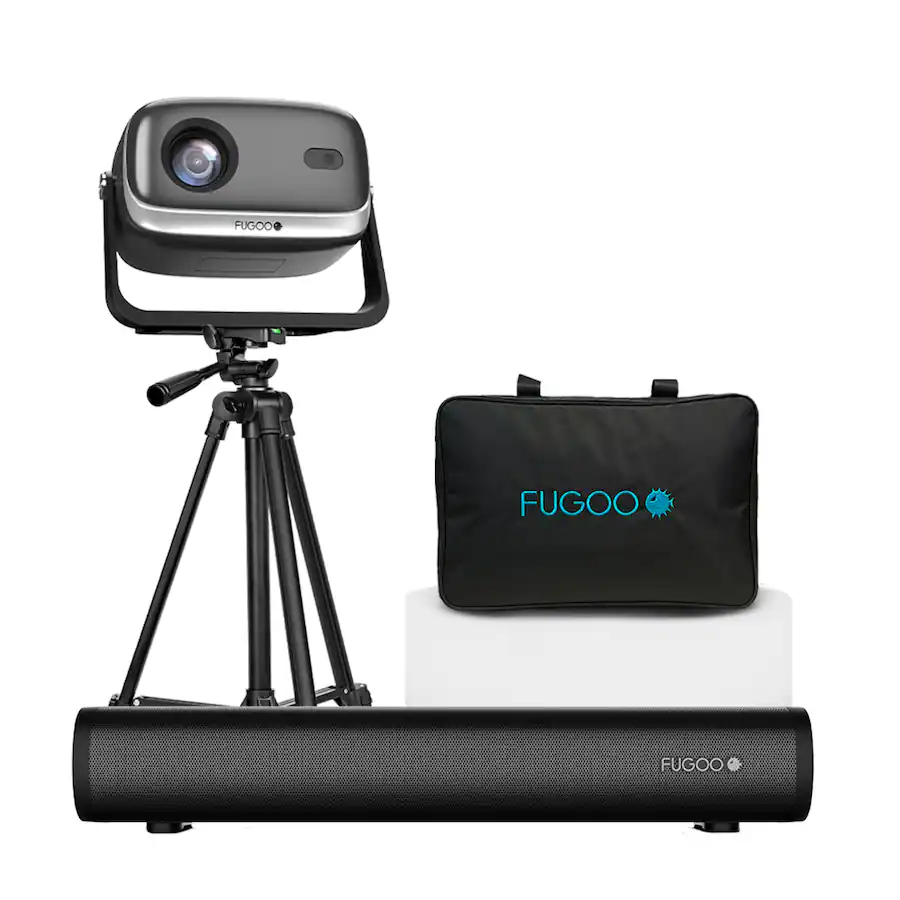 Fugoo Outdoor Projector & Soundbar Bundle with 120