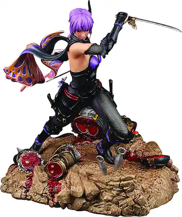 Front. Multiverse Studio - Ninja Gaiden 3: 13" 1:6 Scale Ayane Resin Statue With LED Lighting - Black.