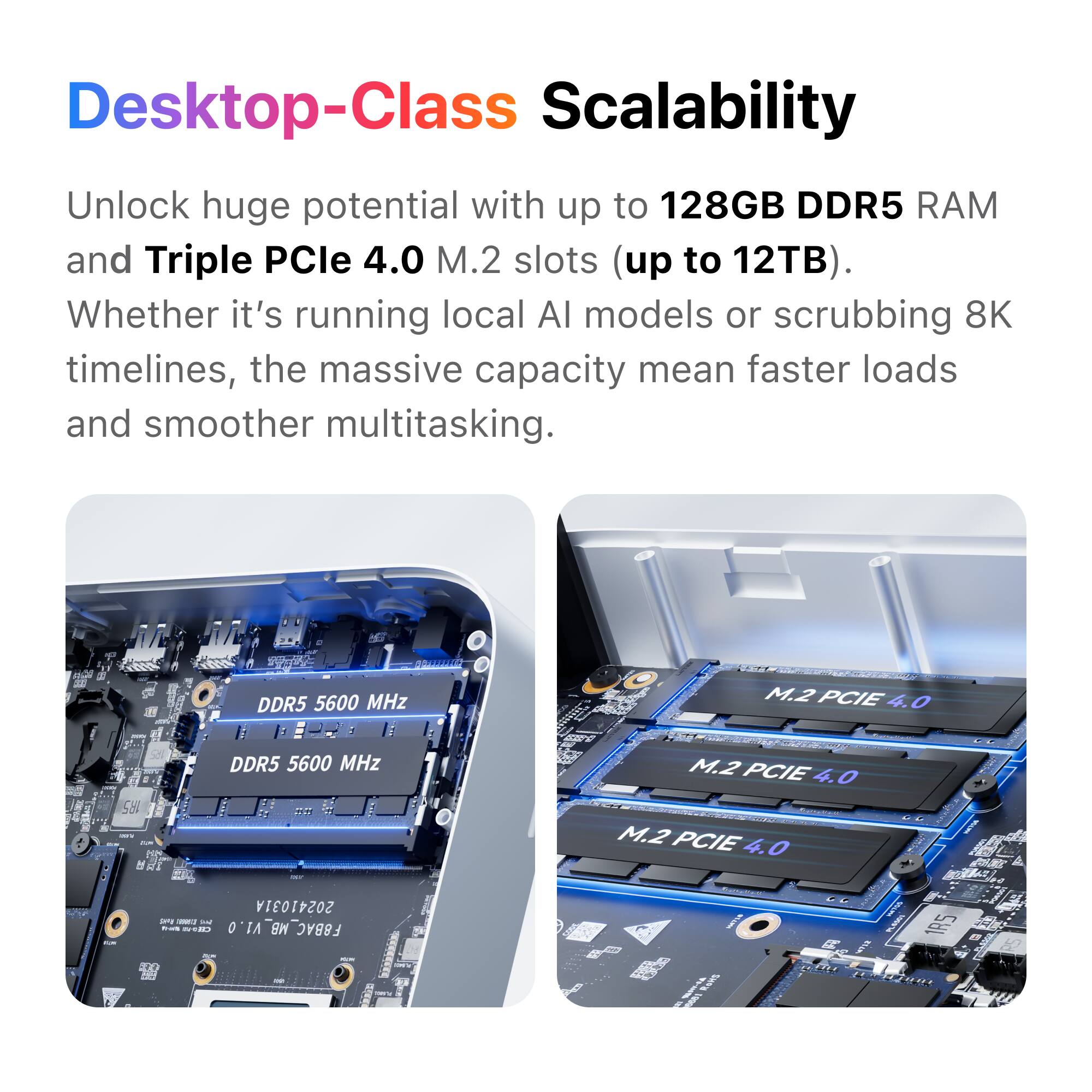 Minisforum AI X1 Pro 470 Mini PC, 32GB RAM + 1TB SSD, AMD Ryzen AI