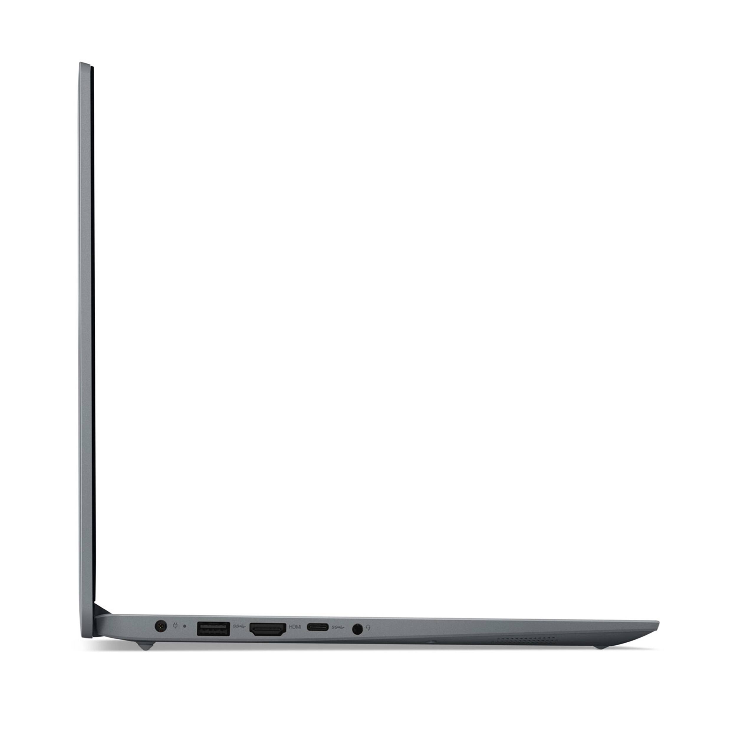 Alt View 8. Lenovo - Lenovo Ideapad 1 15.6" HD Laptop - Intel Celeron N4500 - 12GB Memory - 512GB eMMC - Cloud Grey - Cloud Grey.