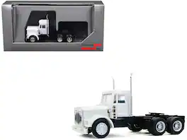 Kenworth W900 Short Day Cab White 1/87 (HO) Scale Plastic Model Car by Promotex