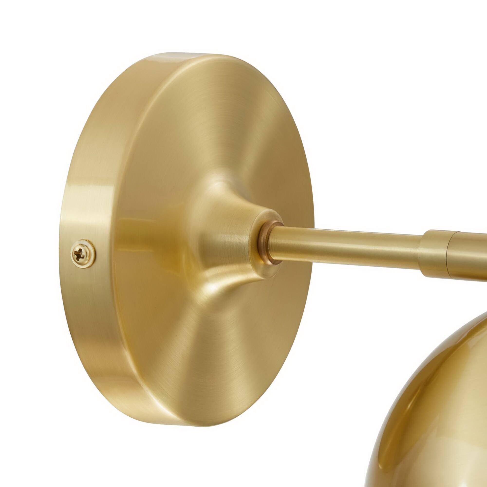 Alt View 4. Modway - Chalice 4" Swing-Arm Metal Wall Sconce by Modway - Satin Brass.