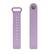 Angle. StrapsCo - Rubber Pin-and-Tuck Strap Silicone Watch Band For Fitbit Inspire & Inspire HR (Short-Medium) - Light Purple.