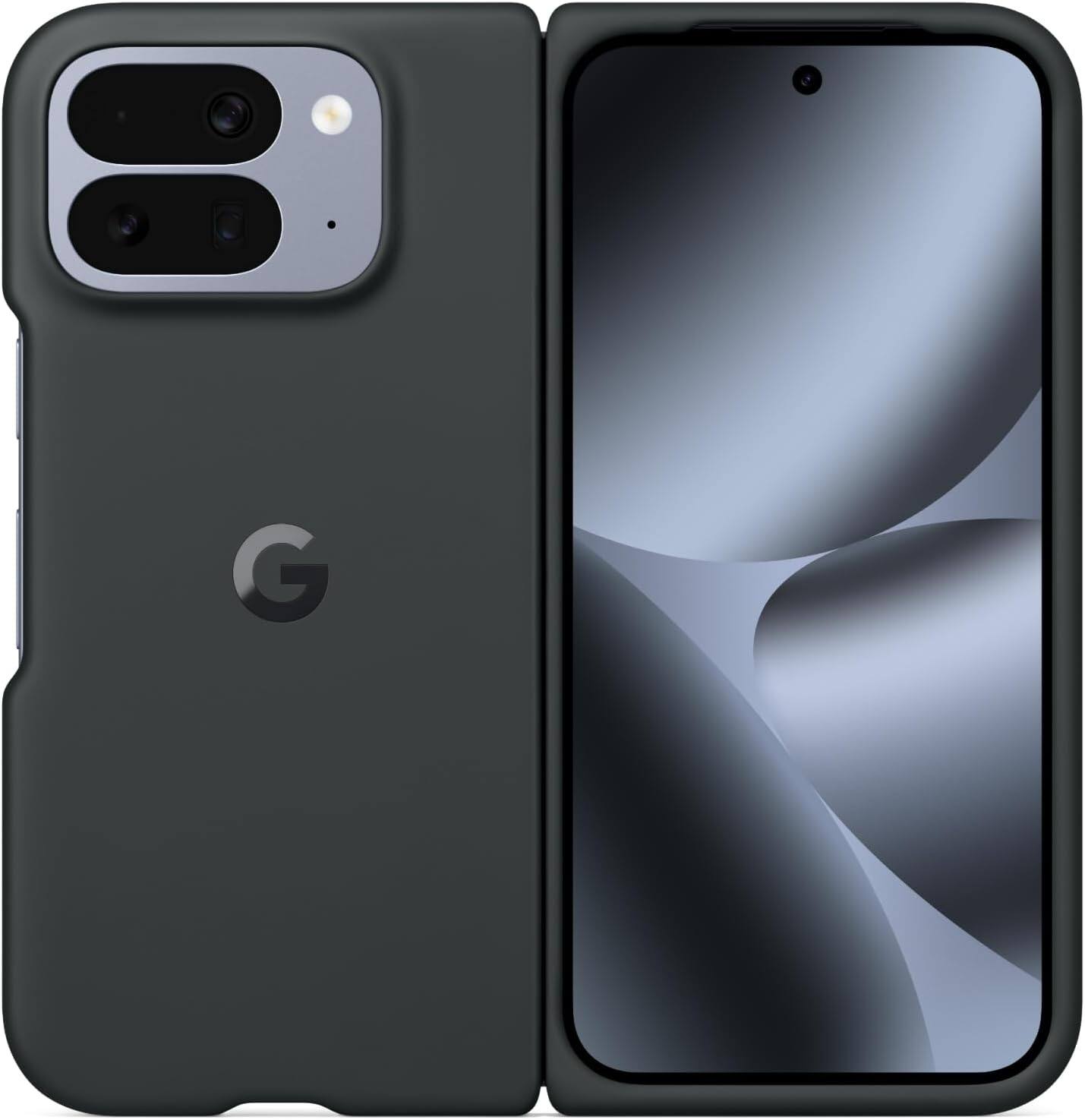 Front. Google - Google Pixel - 10 Pro Fold Case - Obsidian - Obsidian.