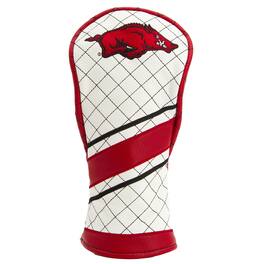 Team Golf - Arkansas Razorbacks Striped Quilted Fairway Headcover - Multicolor