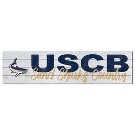 Jardine - South Carolina Beaufort Sand Sharks 10" x 40" Logo Sign - White