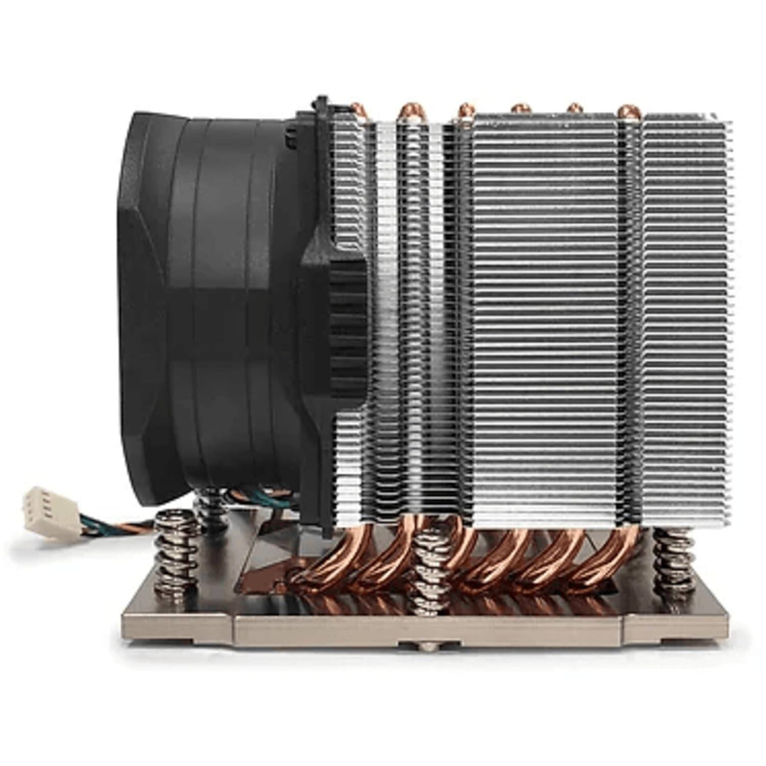 Back. Dynatron - genoa copper heatsink and active cooler 3u heatsink | sp5 j12 - Black.