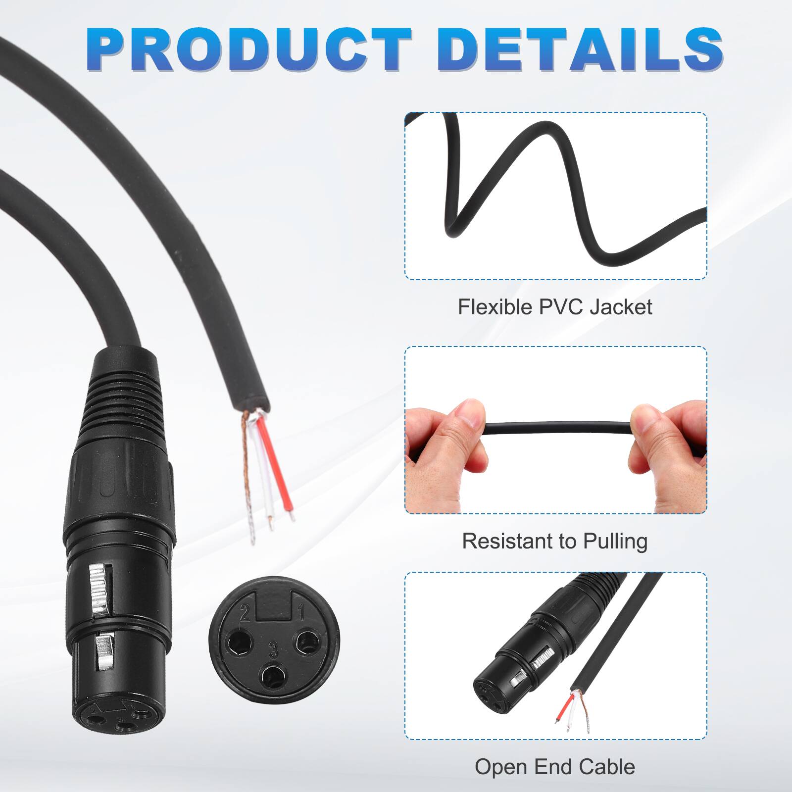 PRODUCT DETAILS

- Flexible PVC Jacket
- Resistant to Pulling
- Open End Cable