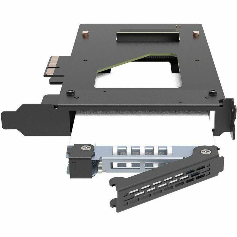 Alt View 3. Icy Dock - Icy Dock CP115 Drive Enclosure U.2, PCI Express NVMe 4.0 x4 - PCI Express 4.0 x4 Host Interface Internal - Black - 1 x.