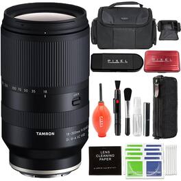 Tamron - 18-300mm f/3.5-6.3 Di III-A VC VXD Lens for Sony E with Advance Accessory and Travel Bundle (6 Year USA Warranty) - Black