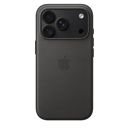 Front. Apple - iPhone 18 Pro TechWoven Case with MagSafe - Black.