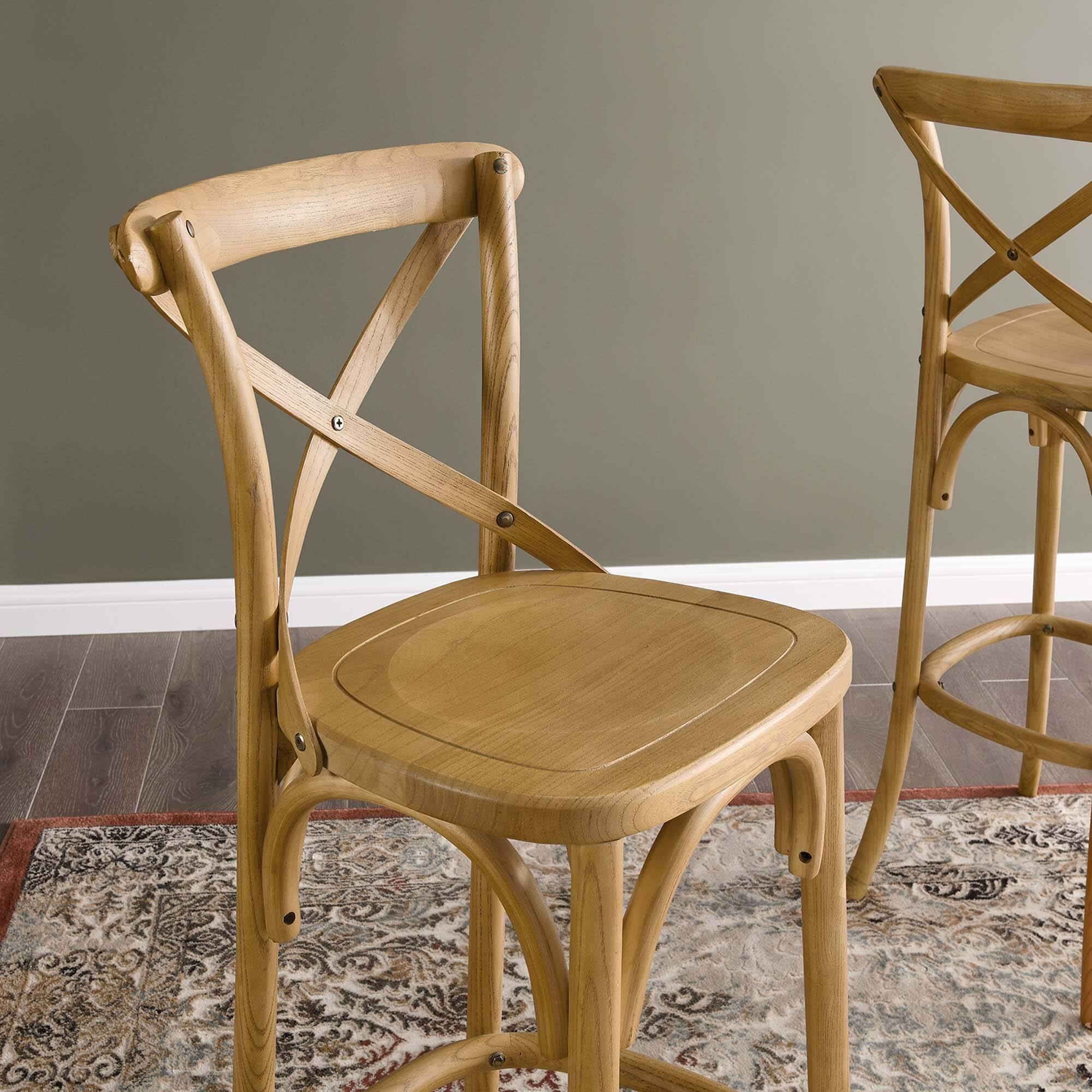 Alt View 6. Modway - Gear Bar Stool - Brown.