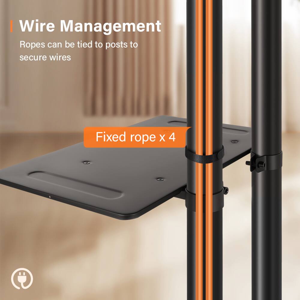 Wire Management  
Ropes can be tied to posts to secure wires  

Fixed rope x 4