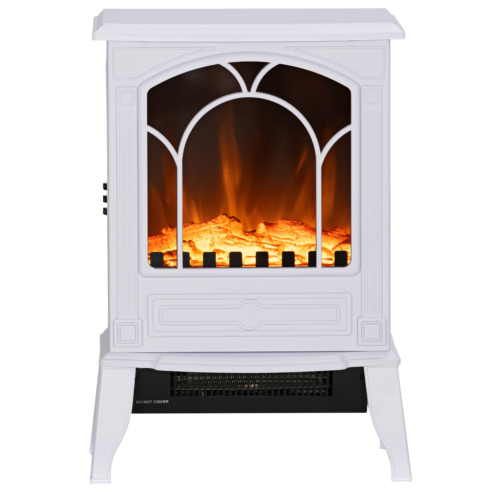 Homcom - Fireplace Heater - White