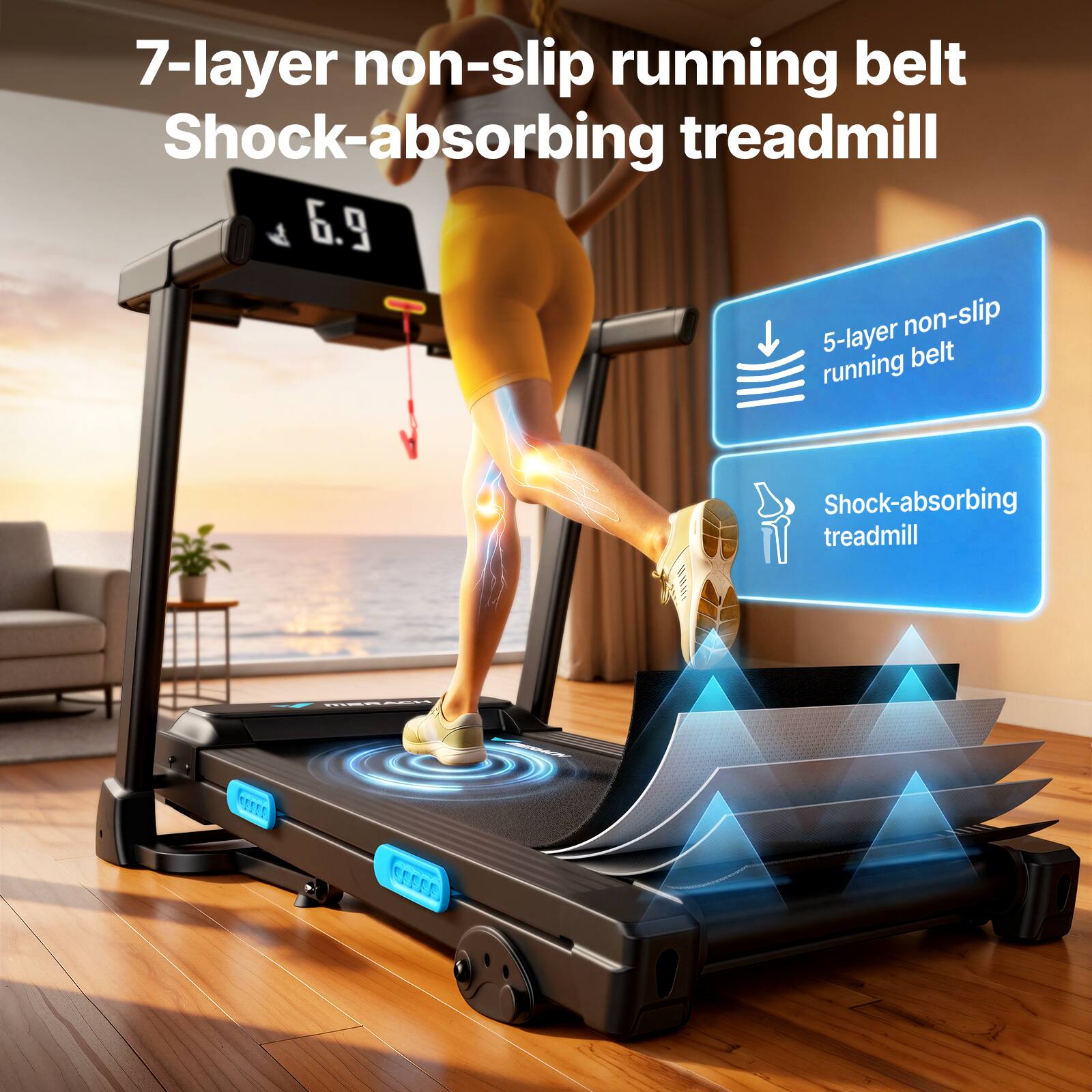 7-layer non-slip running belt Shock-absorbing treadmill  
6.9  
5-layer non-slip belt running  
Shock-absorbing treadmill  
CE-N 11111 AFFEE
