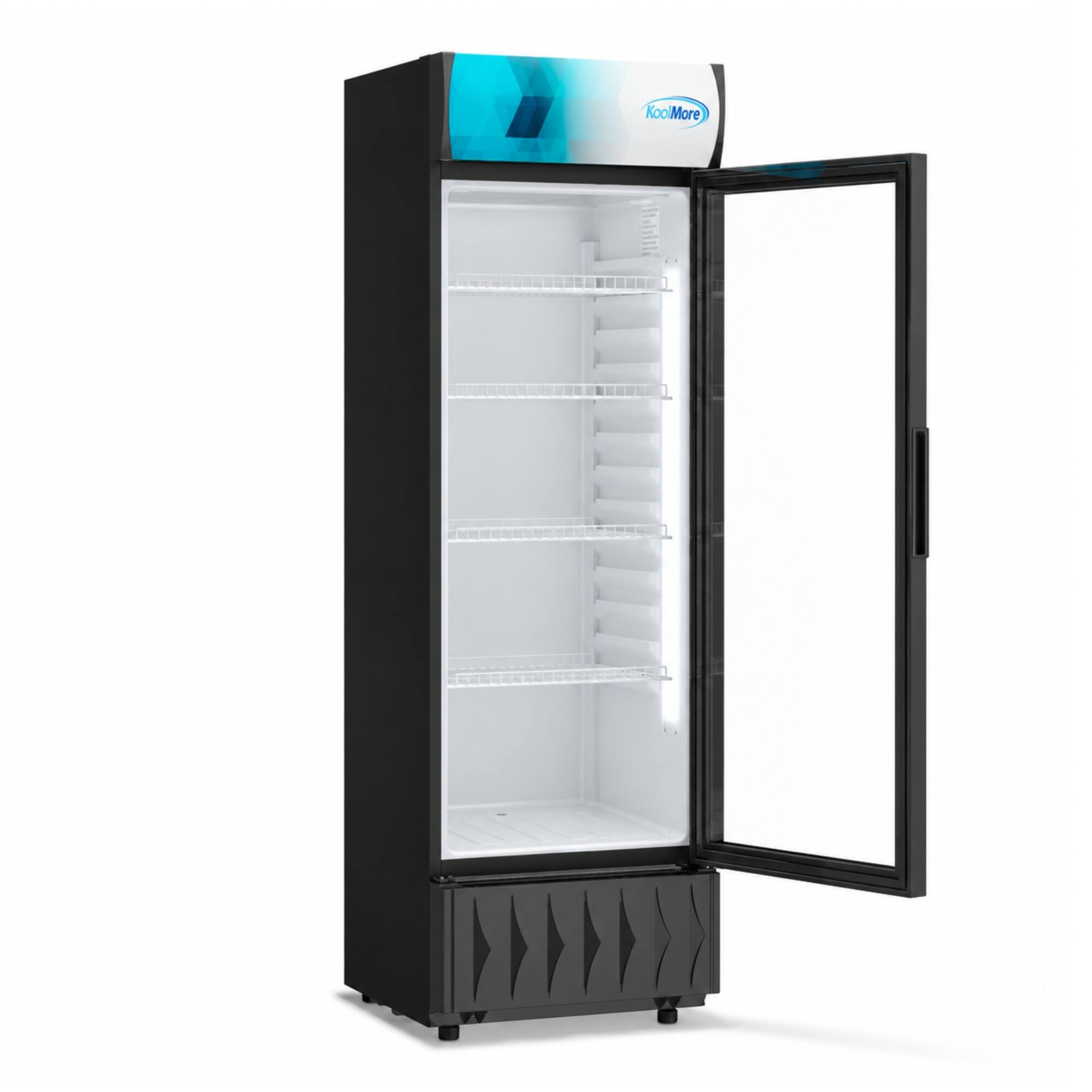 Alt View 4. Koolmore - 22 in. One-Door Merchandiser Refrigerator - 9 Cu. Ft. MDR-9CP - Black.