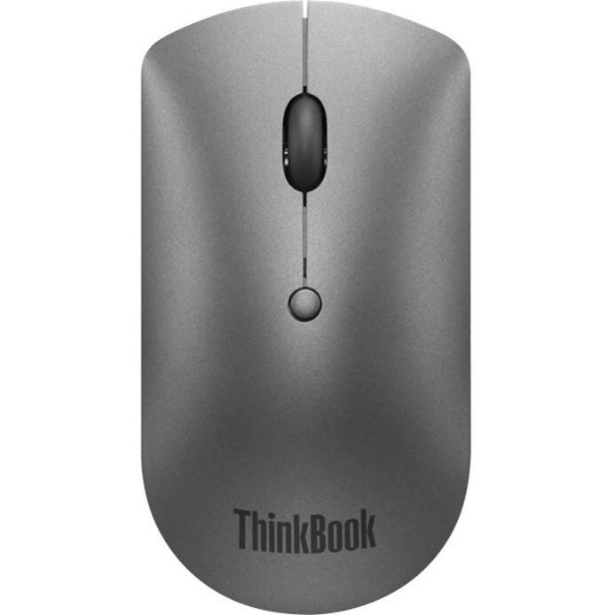 Alt View 3. Lenovo - Lenovo ThinkBook Bluetooth Silent Mouse - Optical - Wireless - Bluetooth - Iron Gray - 2400 dpi - Scroll Wheel - 3 Butto - Iron Gray.