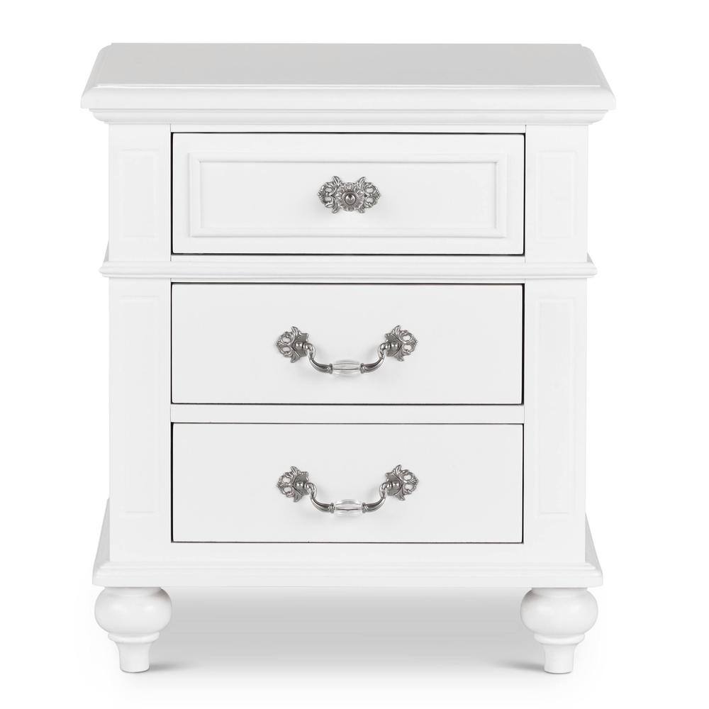Front. Picket House Furnishings - Annie Nightstand - White.