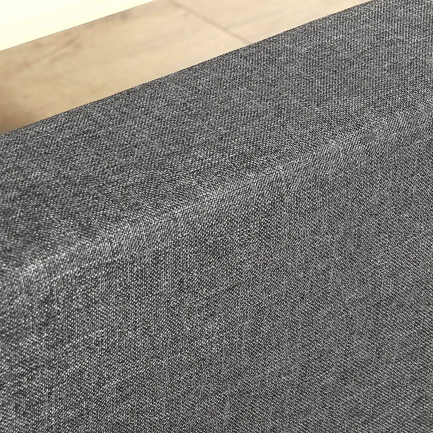 Alt View 1. Hivvago - Hivvago King size Modern Grey Upholstered Padded Platform Bed Fame - Black.