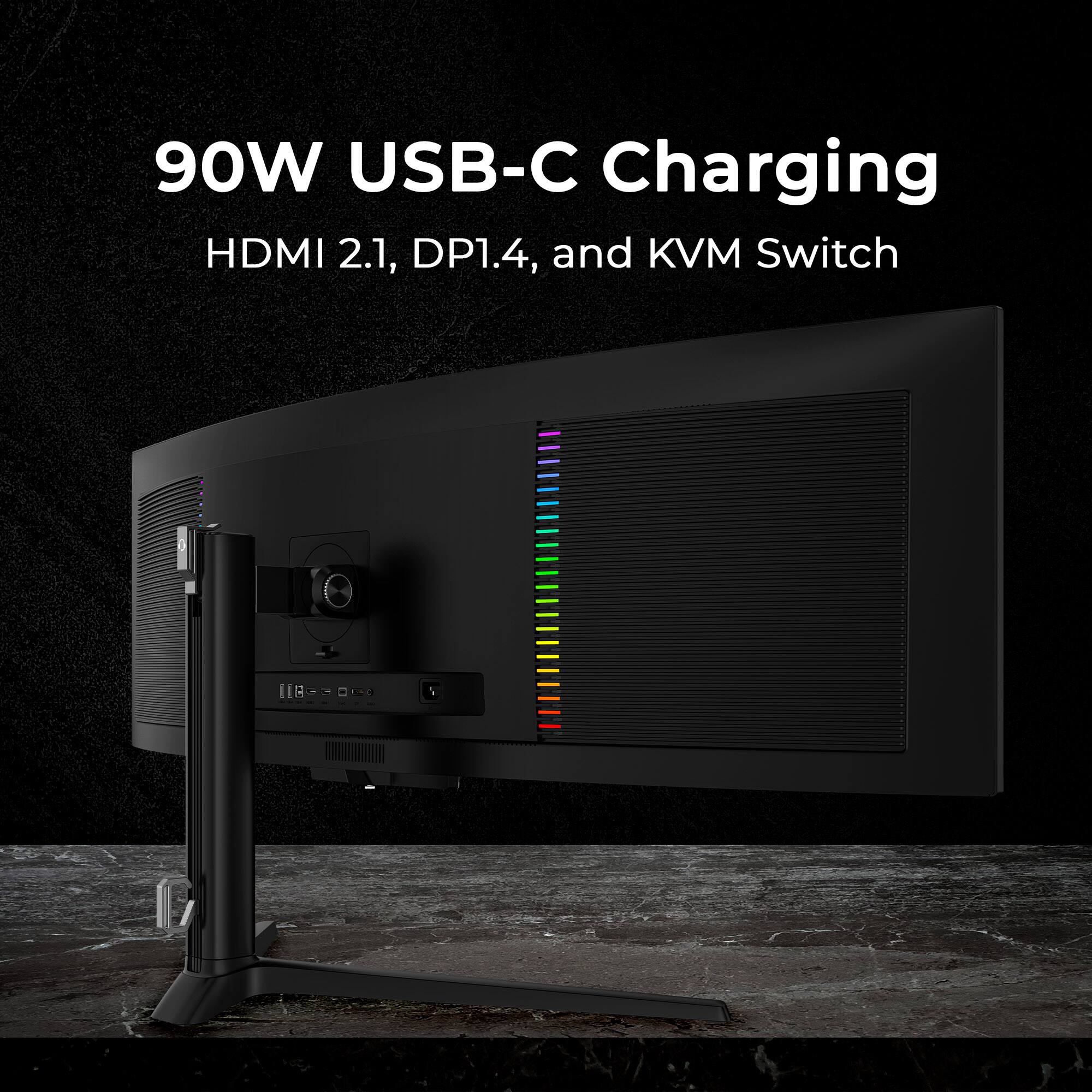 90W USB-C Charging HDMI 2.1, DP1.4, and KVM Switch