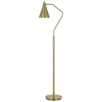Front. Manhattan Lane - Sty 63 Inch Task Floor Lamp, Swivel Shade Angled Metal Pole.