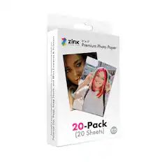 Printers 25 avee/Kompatibel/Compatibile Cameras Mint and con/Compatible Touch Snap with/Compatible Snap, Zip. Compatible Polaroid zink 2"x 2" x 3" ZEEO INE Premium Photo Paper 20-Pack USA adia - (20 Sheets)
