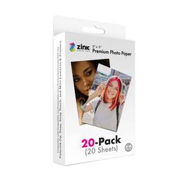 Zink - Photo Paper 2x3"(20 Pack) Compatible W/Polaroid Snap, Snap Touch, Zip & Cameras & Printers - Mint