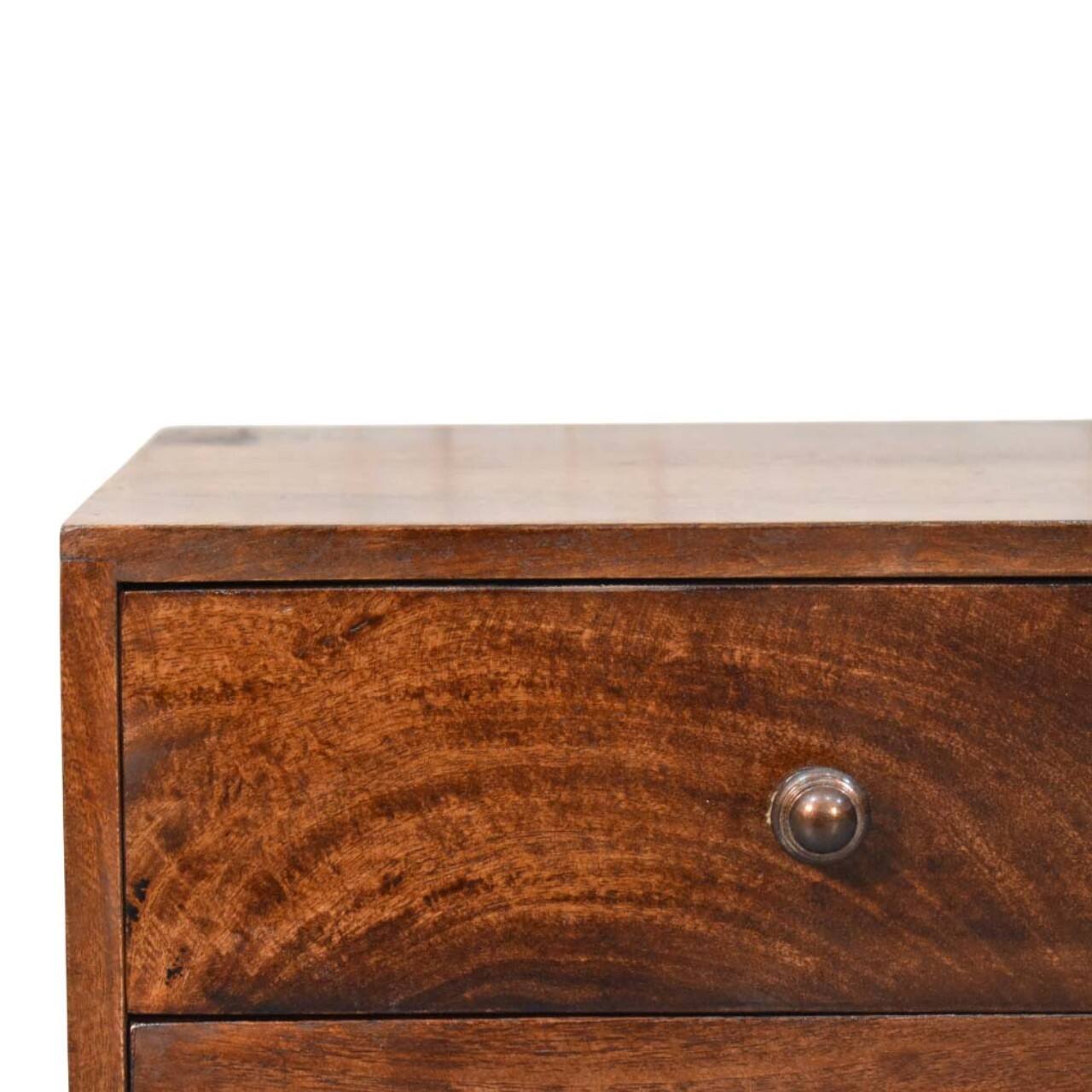 Alt View 1. Artisan Furniture - Artisan Furniture Solid Wood California Walnut Two Drawer Bedside, Brown - Brown.