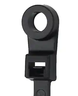 Grizzly Supply - 8" 50lb Screw Mount Cable Tie 30/bag - Black