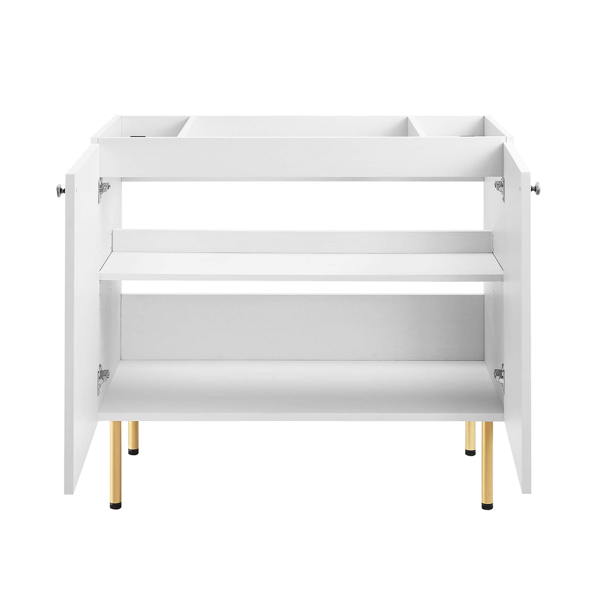 Alt View 4. Modway - Chaucer Bathroom Cabinet Basin Not Included by Modway - White.