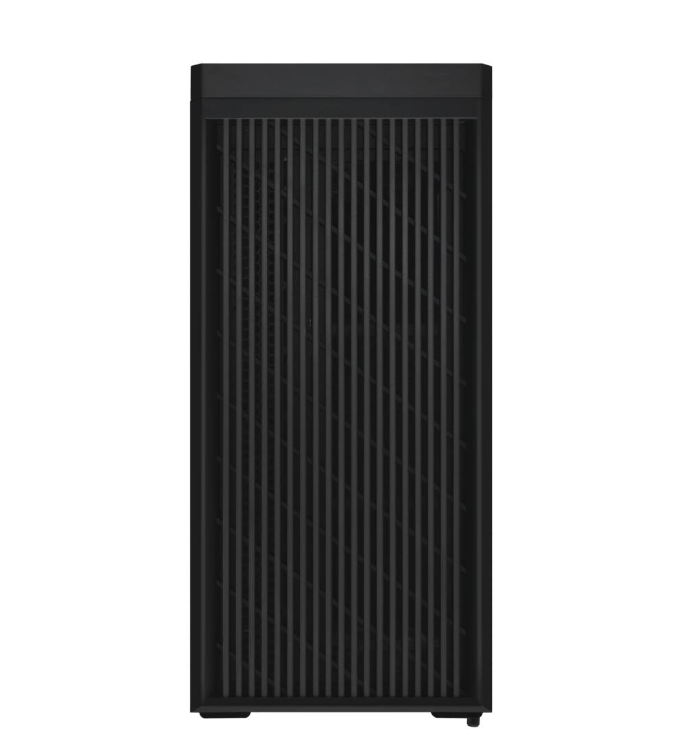 Back. Lian Li - Vector V150 INF Micro ATX PC Case, Infinity Mirror Front Panel, 2 x 140mm + 1 x 120 mm ARGB PWM Fans, V150INFX - Black.