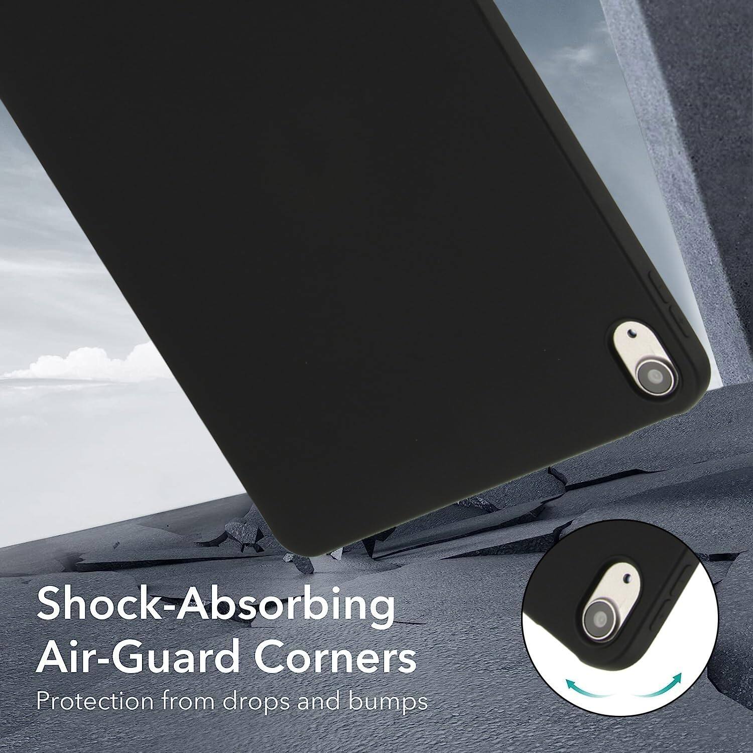 Shock-Absorbing Air-Guard Corners  
Protection from drops and bumps