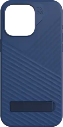 Front. ZAGG - Zagg Denali Snap With Kickstand Ultra Protective Navy Blue Case - iphone 6.7 Pro (2023) - Navy Blue.