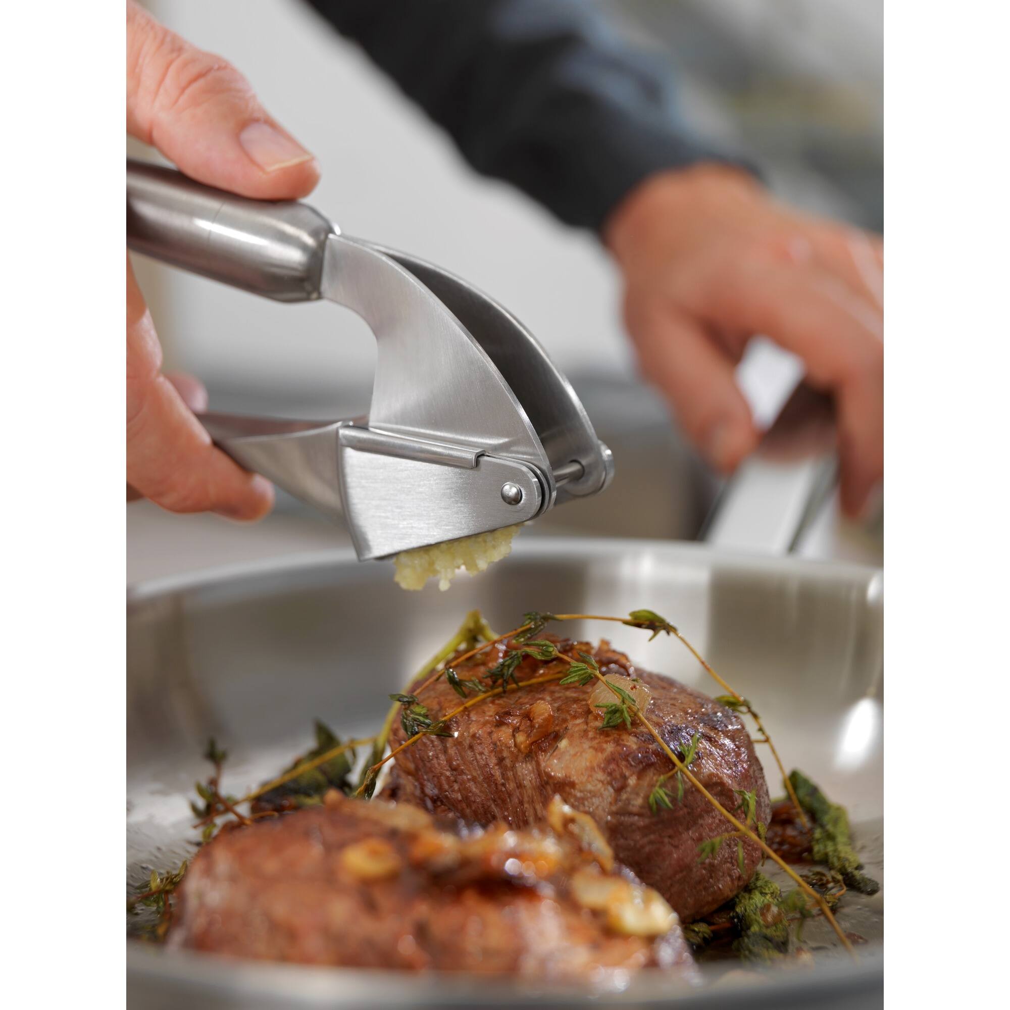 Alt View 8. ZWILLING - ZWILLING Pro Garlic Press - Stainless Steel.