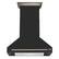 Front. Forno Appliances - Aria 36 in. Convertible Wall-Mounted Range Hood - Black.