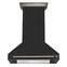 Forno Appliances - 36 inches - Externally Vented & Recirculating - Wall Range Hood - Black