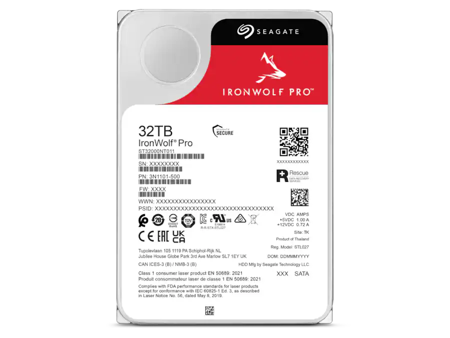 Seagate IronWolf Pro 32TB NAS Internal Hard Drive with Rescue Data ...