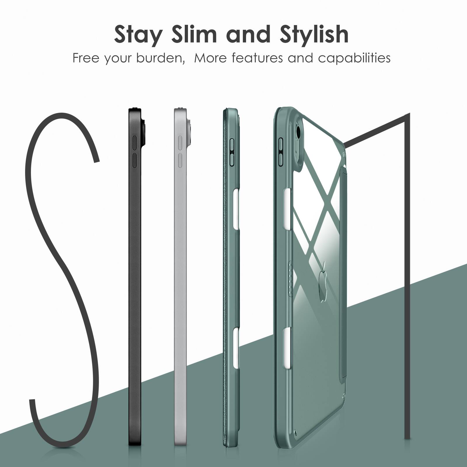 Stay Slim and Stylish  
Free your burden, More features and capabilities
