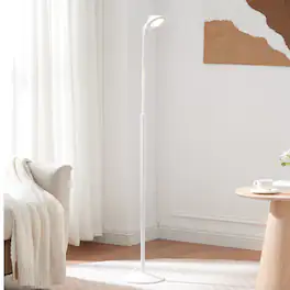 Kings Brand Furniture - Adjustable LED Reading Floor Lamp with Touch Control for Bedroom, Living Room