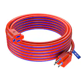Maximm - Extension Cord 30 ft, Extension Cord,16 Gauge, Heavy Duty Extension Cord ETL Listed - Blue and Orange