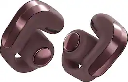 Bose - Ultra Open Earbuds (2nd Gen) - Wireless Bluetooth Open Ear Earbuds with Immersive Audio and Wireless Charging - Cherry Chocolate