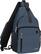Front. mosiso - Sling Bag Crossbody Shoulder Bag Travel Hiking Daypack Chest Bag with Front Square Pocket&USB Charging Port - Slate Gray.