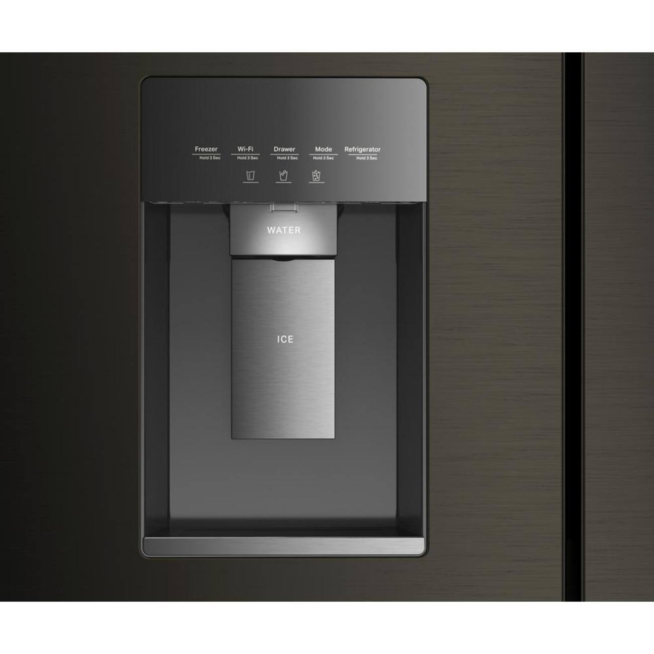 Freezer Hold 3 Sec  
Wi-Fi Hold 3 Sec  
Drawer Hold 3 Sec  
Mode Refrigerator Hold 3 Sec  
WATER  
ICE