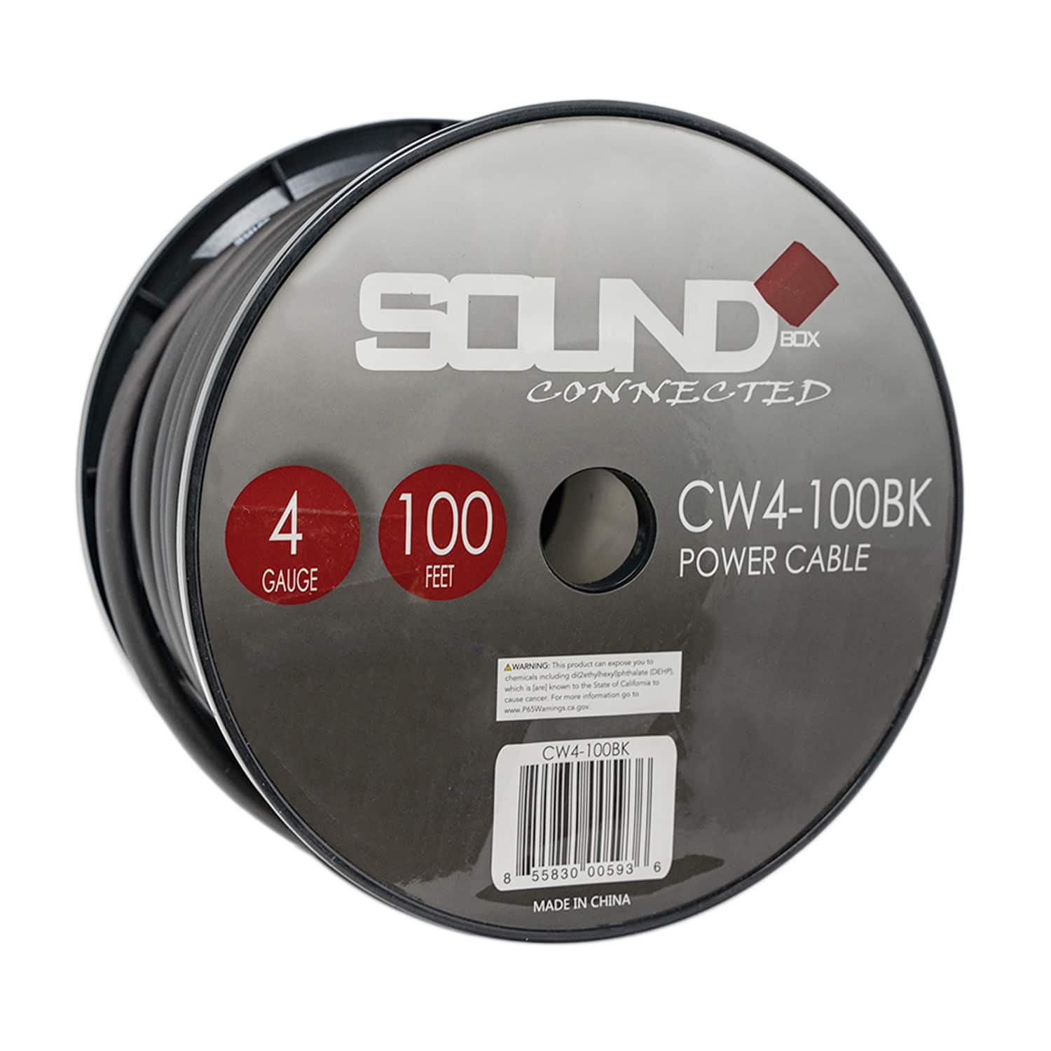 SoundBox - CW4-100BK, 4 Gauge CCA Battery Power / Ground Wire Spool - 100 Ft, Black price history on PriceWatchPro