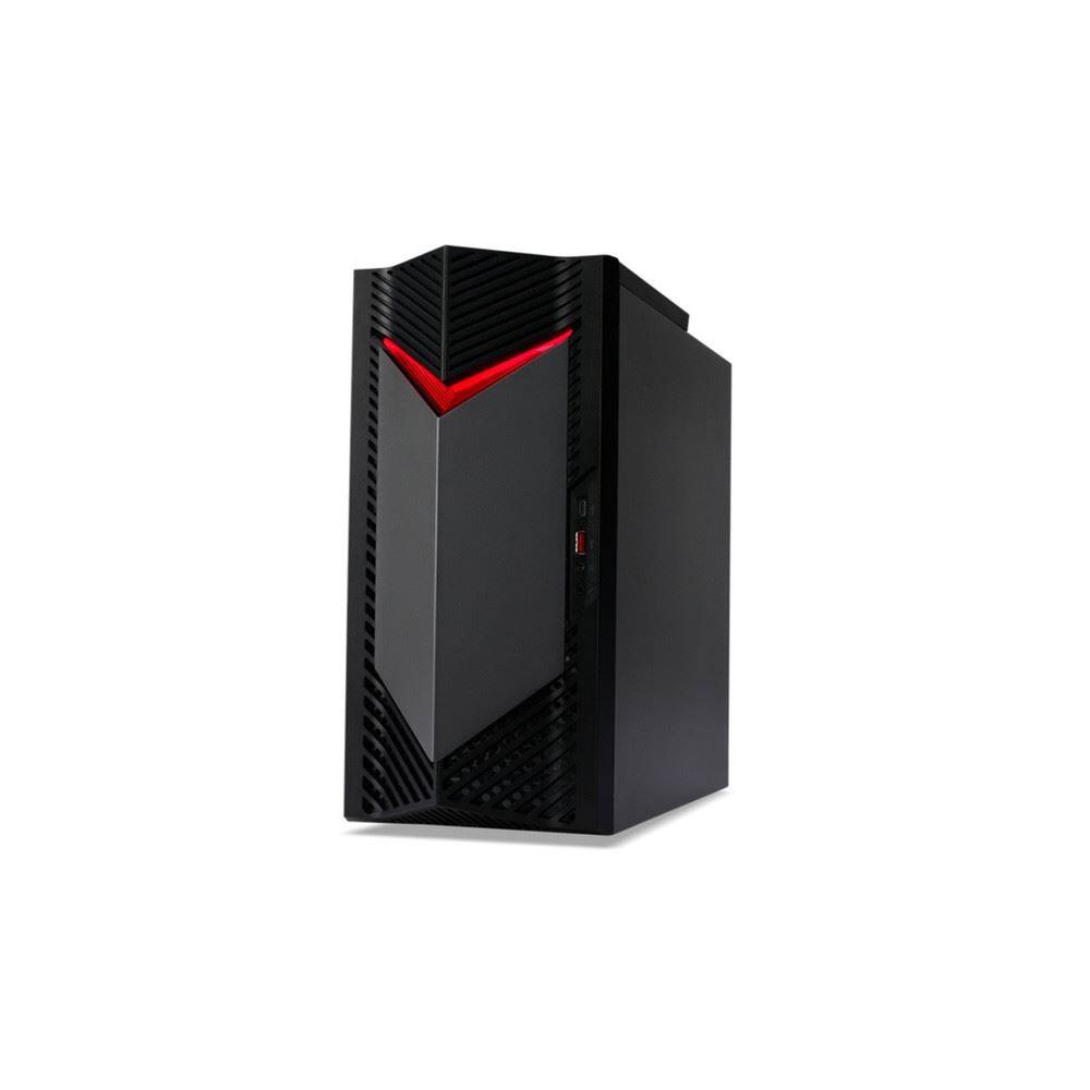 Left. Acer - Nitro N50-650-UR12 Gaming Desktop 16GB RAM 512GB SSD 1TB HDD Intel Core i5-13400F 2.5GHz - Black.